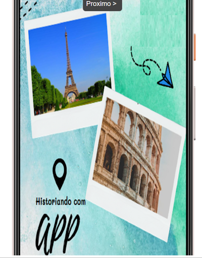 Android application Historiando com App screenshort