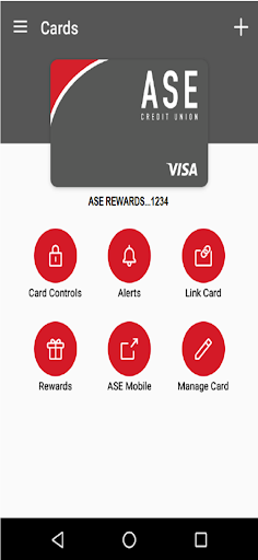 Android application ASE Card Controls screenshort