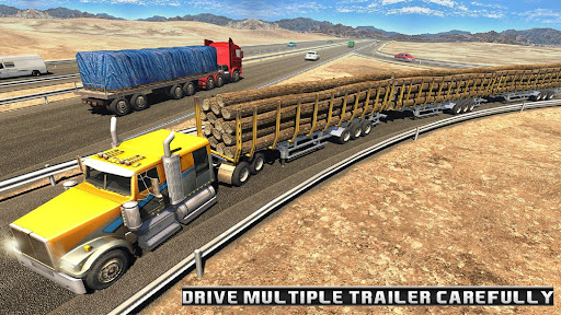 Android application Long Trailer Truck Wood Cargo screenshort