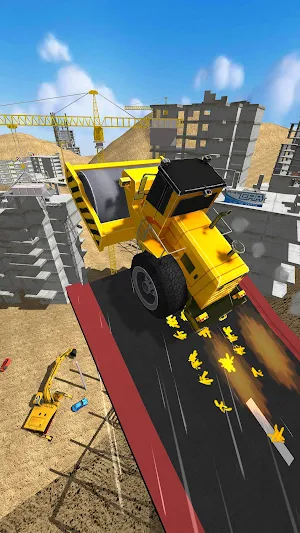Construction Ramp Jumping screenshot 3