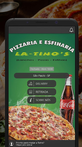 Android application Latinos Pizzaria screenshort