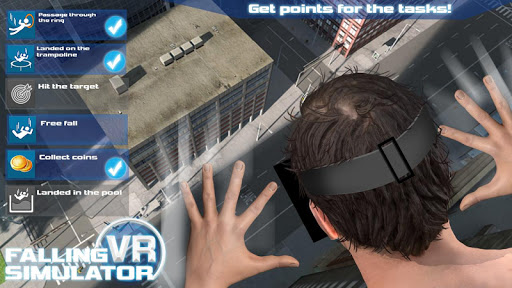 Android application Falling VR Simulator screenshort