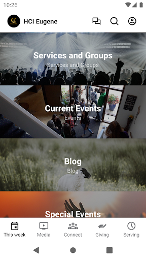 Android application Harvest Church International screenshort