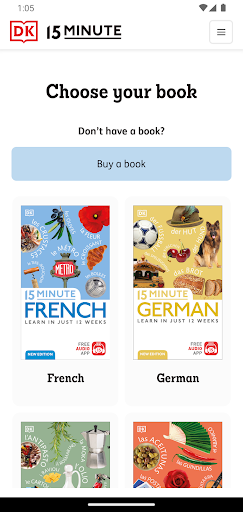 Screenshot of DK 15 Minute Language Course