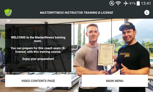 Android application Fitness Coach B-License Trial screenshort