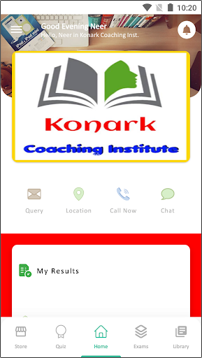 Konark Coaching Inst. Screen 2