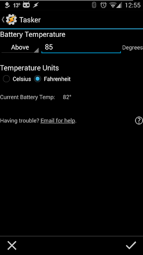 Android application Battery Temp - Tasker Plug-In screenshort