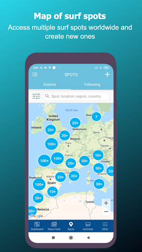 Android application Lineapp Surf Forecast screenshort