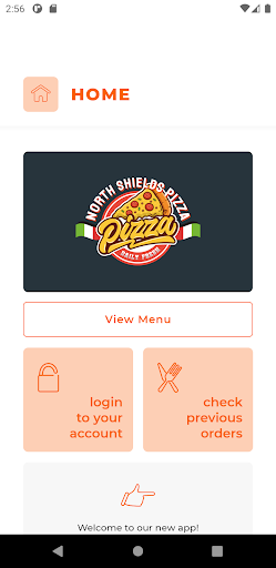 Android application North Shields Pizza screenshort