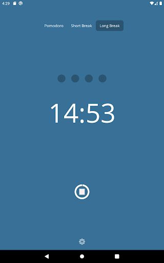 pomoFLOW Screen 3