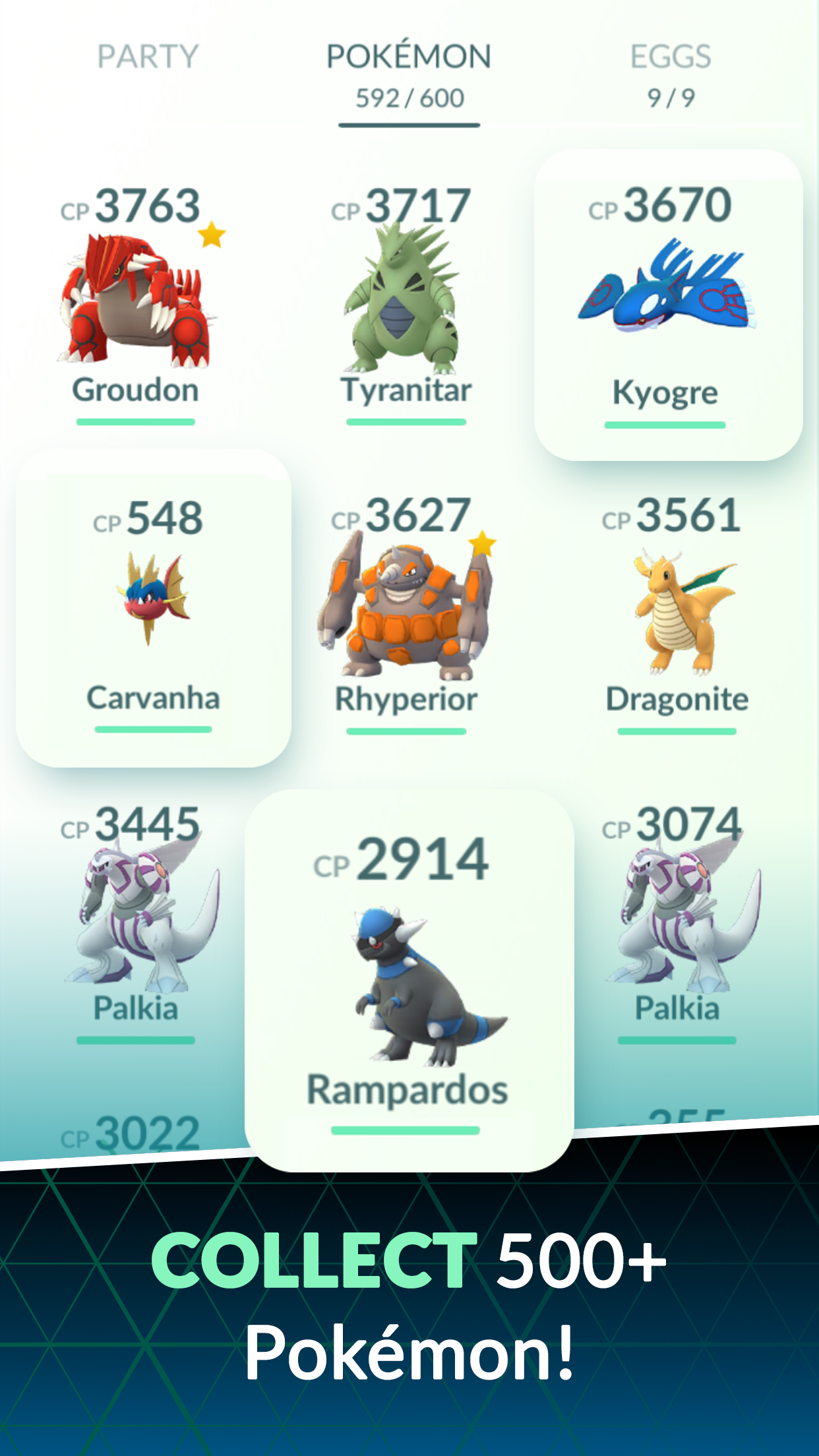 Android application Pokémon GO screenshort