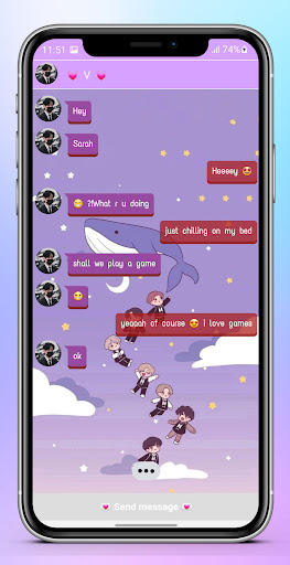 BTS Messenger: Chat Simulation Screen 3