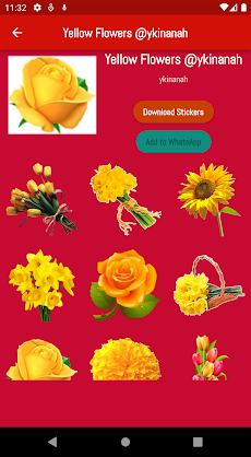 Flores Amarillas Stickersのおすすめ画像2