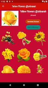 Flores Amarillas Stickers