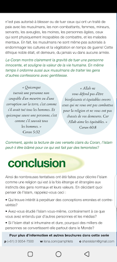 Brochure idées fausses islam