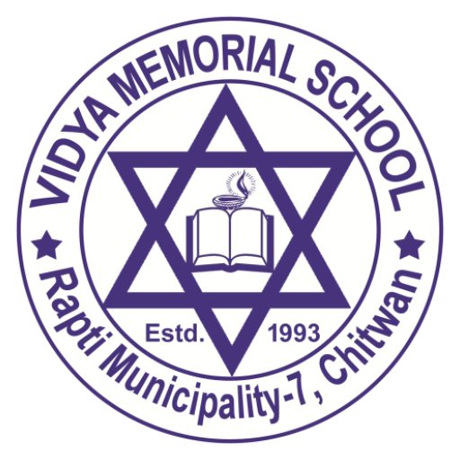 Vidya Memorial School Chitwan logo