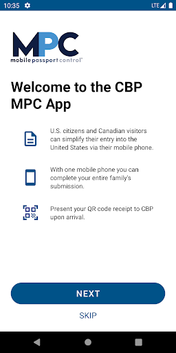 Mobile Passport Control screenshot