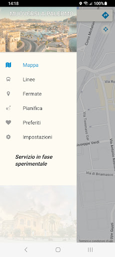 Android application Muoversi a Palermo screenshort