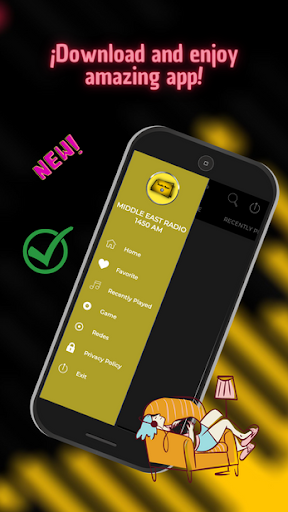 Android application Middle East Radio Montreal screenshort