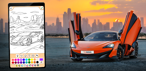 Cars Coloring & Drawing Game