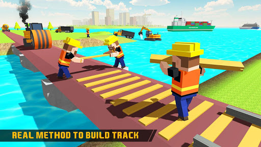 River Train Track Builder  Craft