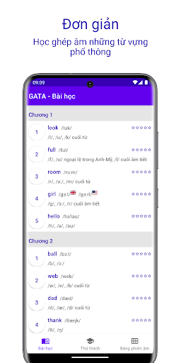 Android application GATA: Học phát âm Tiếng Anh screenshort