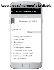 Captura 4 Receta de camarones a la diabl android