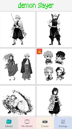 Demon Slayer Pixel Art - Screenshot 4