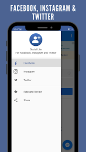 Social Lite for Facebook, Instagram  Twitter Apk 2