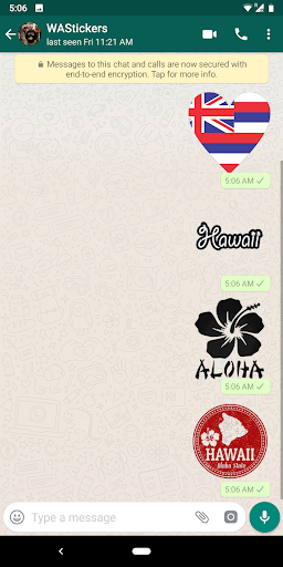 Hawaii stickers for WhatsApp Screen 2