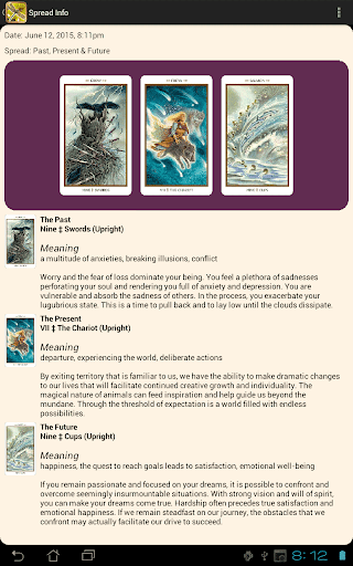 Screenshot of Animals Divine Tarot