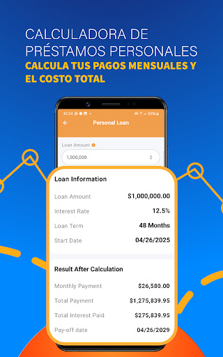 Captura de pantalla de Calculadora de Préstamos