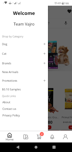 B2KPet Mart Screen 2