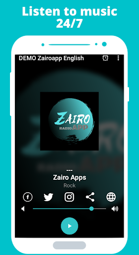 Android application DEMO - Zairoapp Radio USA screenshort