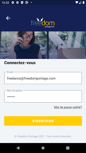 Android application Freedom Portage screenshort