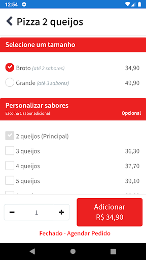 Pizzas Per Tutti Screen 2
