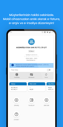 Mobarch® Saha Satış Screen 3