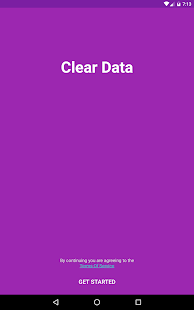 Clear Data Screenshot