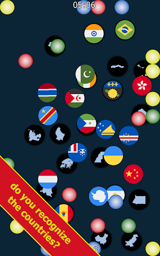 Android application Marble Race with Country Balls screenshort