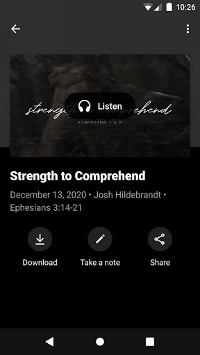 HighView Church App Screen 3
