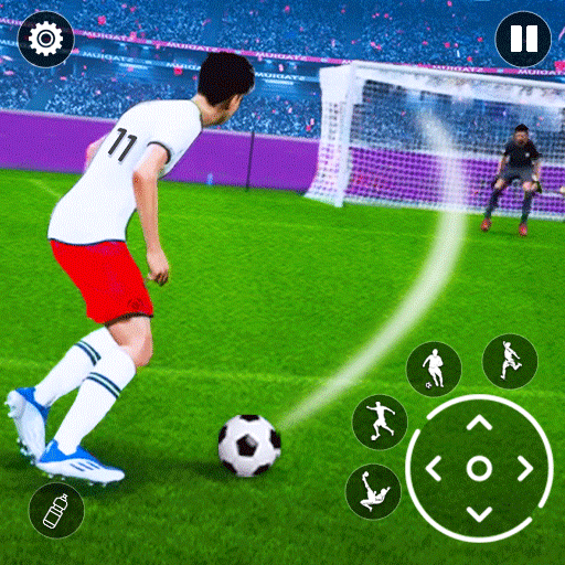 Football Kicks Penalty Game Logo