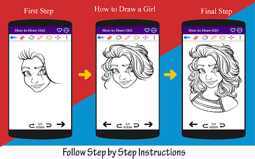 How to Draw Girl Step by Step Screenshot 3 - AppWisp.com