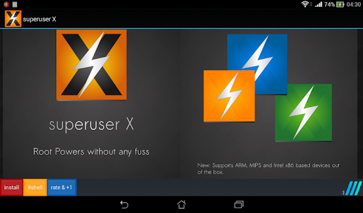 Superuser X Pro [Root] Captura de tela