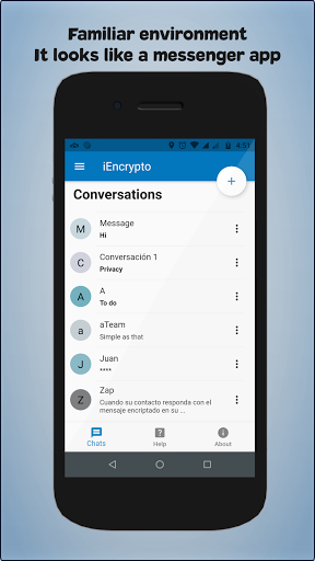 iEncrypto - Safe Message Screen 2