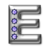 Bling-bling E-monogram icon
