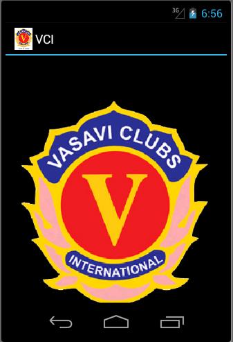 Android application Vasavi Clubs International screenshort