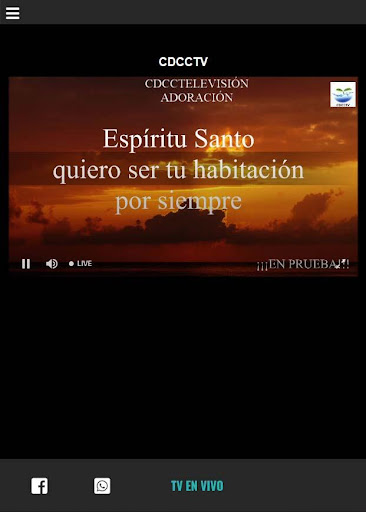 Android application CDCCTelevisión screenshort