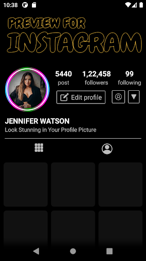 Screenshot of DP Border Profile Pic Editor