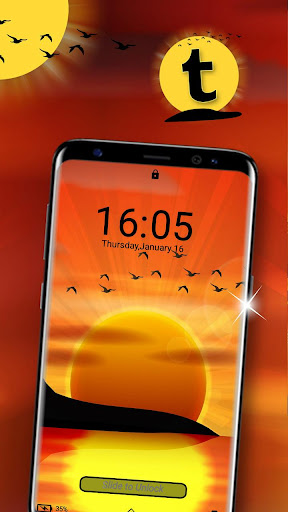 Sunset Launcher Theme Screen 3
