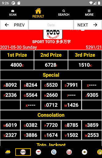 Magnum  Toto 4D Live Scanner